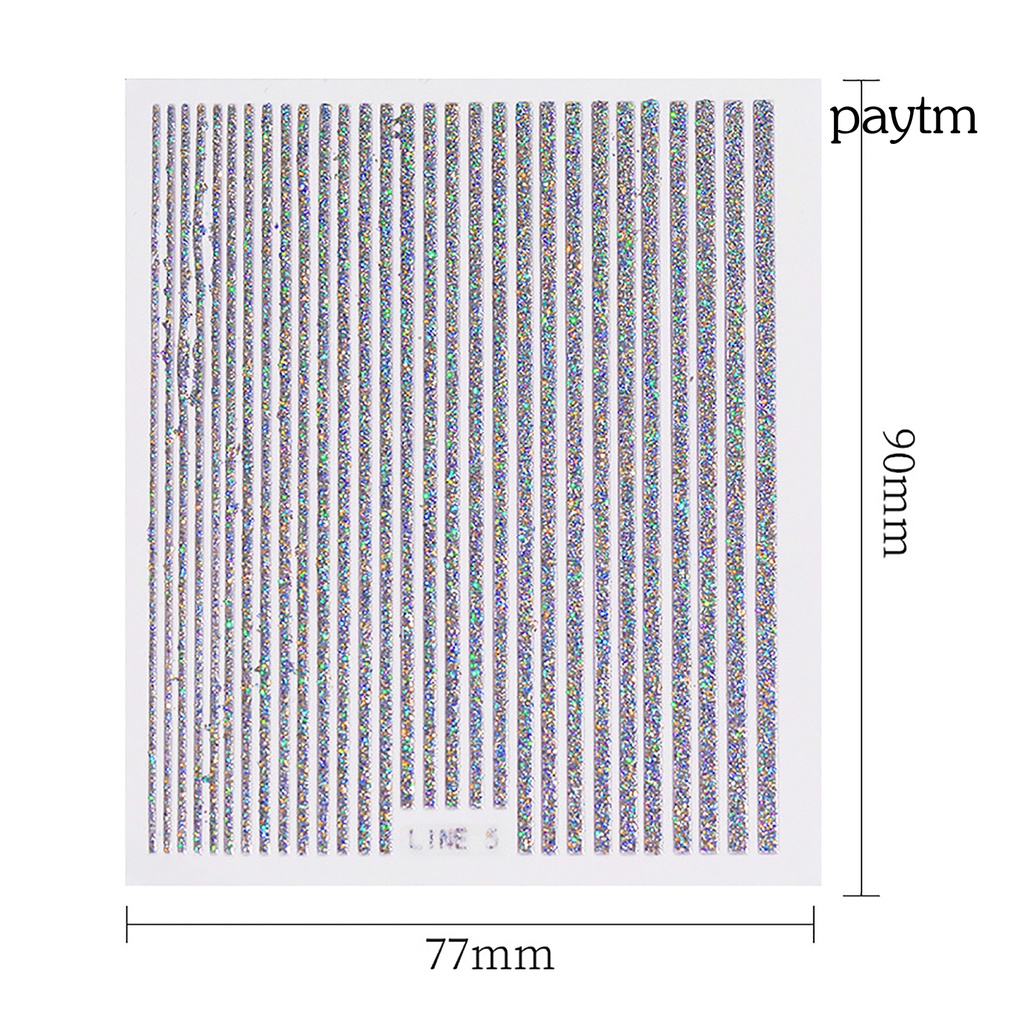 Miếng Dán Trang Trí Móng Tay Lấp Lánh Siêu Mỏng DIY