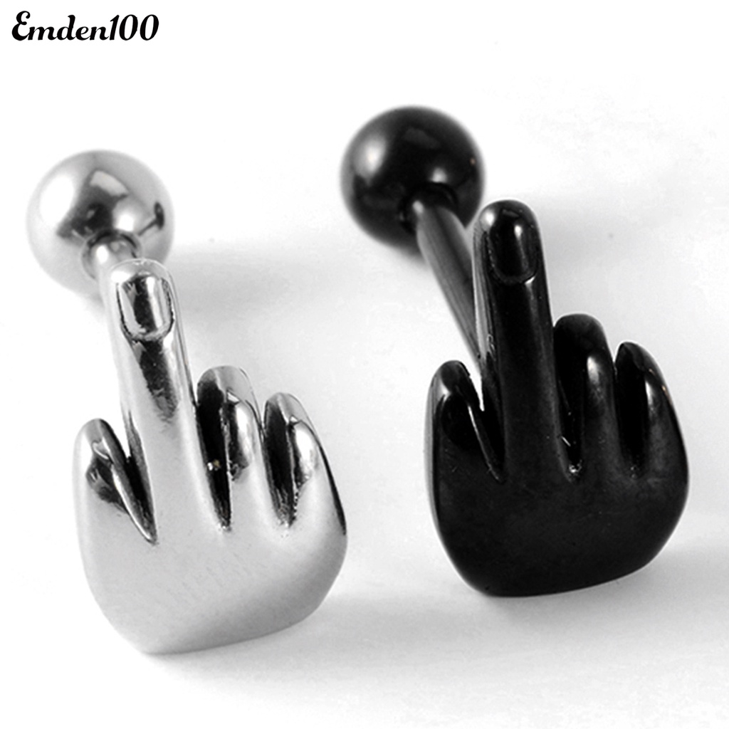 1 Khuyên Xỏ Lưỡi Bằng Thép Không Gỉ Cá Tính