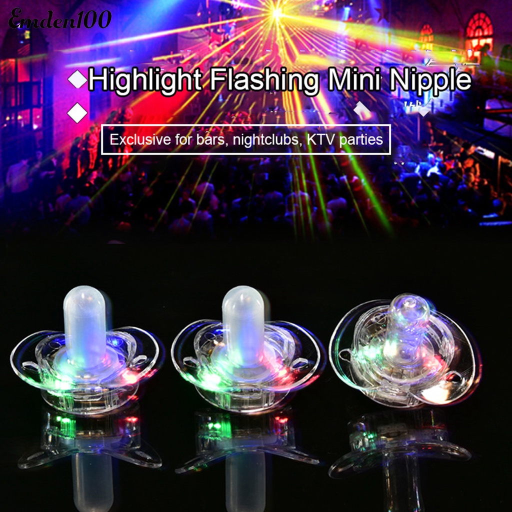 Đồ Chơi Vòng Mềm Phát Sáng Công Tắc Bên Hông Dạ Quang Giải Trí Lưỡi Lõm Đầu Đèn Nhấp Nháy Mini Phụ Kiện Lễ Hội