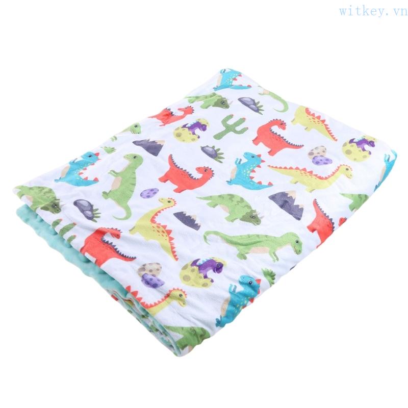 Chăn Lông Cừu Mềm Mại 2 Lớp Giữ Nhiệt Dành Cho Bé Sơ Sinh