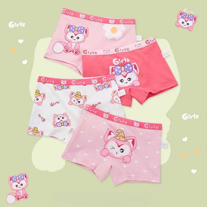 Stella Lou Linabell Quần Lót Boxer Cho Bé Gái