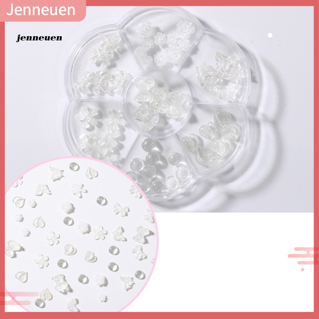 1 Hộp Phụ Kiện Trang Trí Móng Tay Trọng Lượng Nhẹ Đính Nơ Cho Nữ