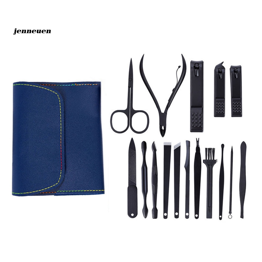 1 Bộ Dụng Cụ Chăm Sóc Móng Tay Bền Lâu Có Túi Đựng Tiện Lợi