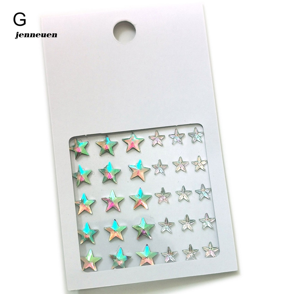 Jen Miếng Dán Mặt / Cơ Thể Bằng Acrylic Giả Ngọc Trai Không Phai Màu Cho Nữ