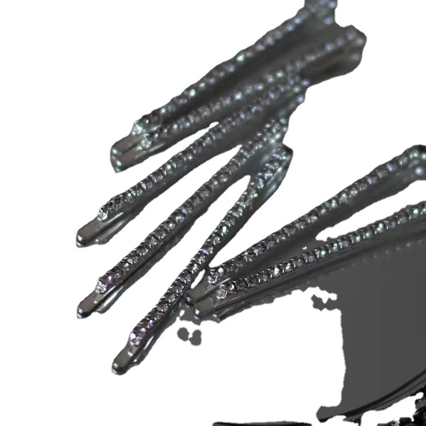 Kẹp Tóc Bên Hông Đính Kim Cương Pha Lê Lấp Lánh Phong Cách Thời Trang Mới 2023