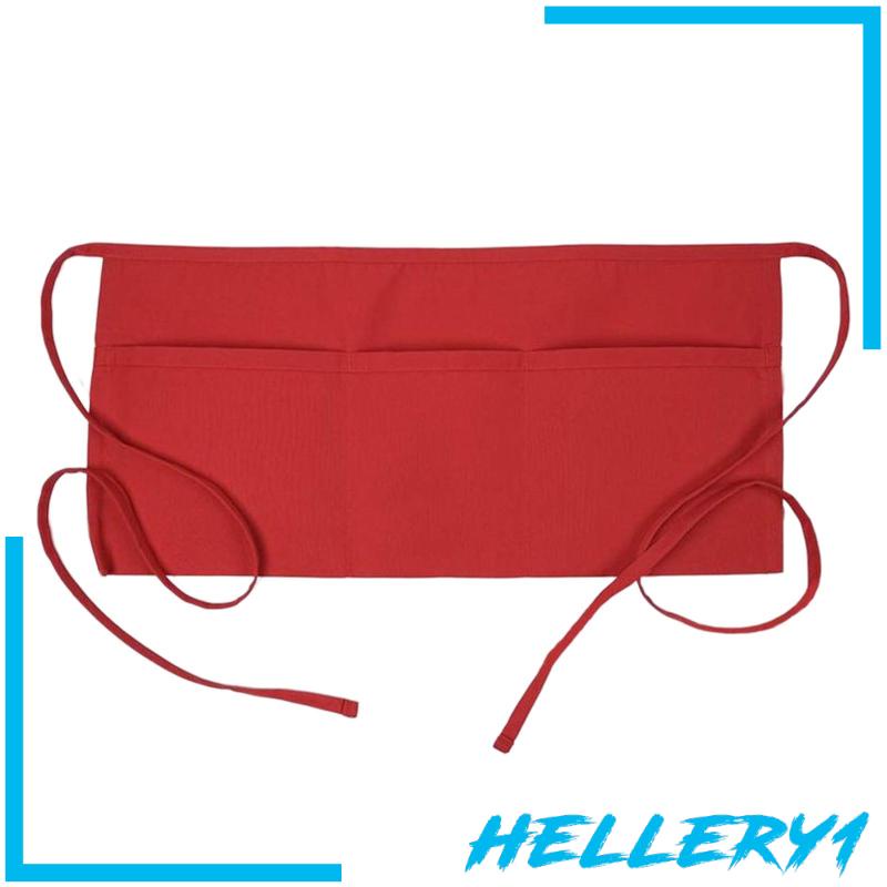 Tạp Dề Ngắn Bằng Cotton Gọn Nhẹ Có Túi Đa Năng Tiện Dụng Cho Nhà Bếp