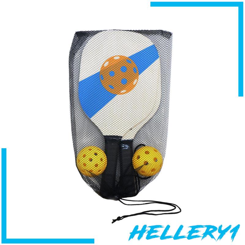 Bộ 2 Vợt Đánh Bóng + 2 Tay Cầm Bằng Gỗ Bền Thoải Mái Cho Người Mới Bắt Đầu