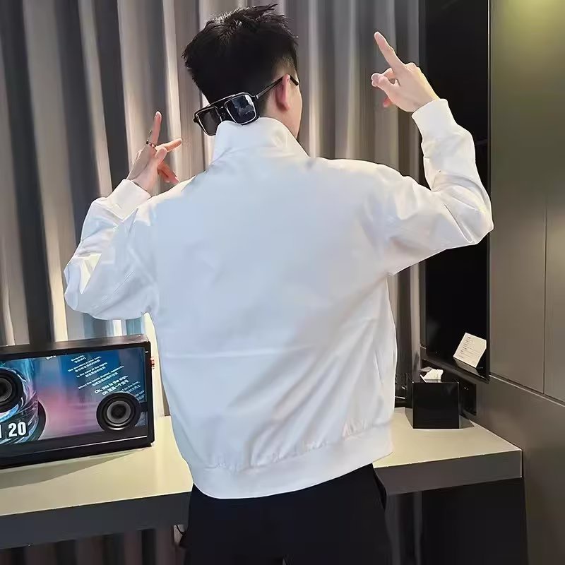 Áo Khoác Cổ Đứng Có Túi Và Khóa Kéo Chất Lượng Cao Cho Nam