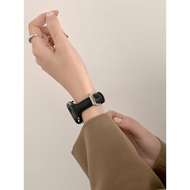 Dây Đeo Thay Thế Chất Liệu Da Màu Trơn Cho Xiaomi Redmi Watch 3 Active Mi Watch lite 3