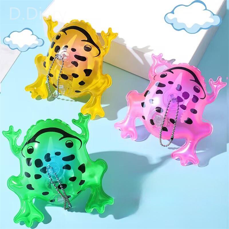 Bong Bóng Bơm Hơi Mini Hình Chú Ếch Hoạt Hình Dễ Thương Có Dây Co Giãn Dùng Trang Trí