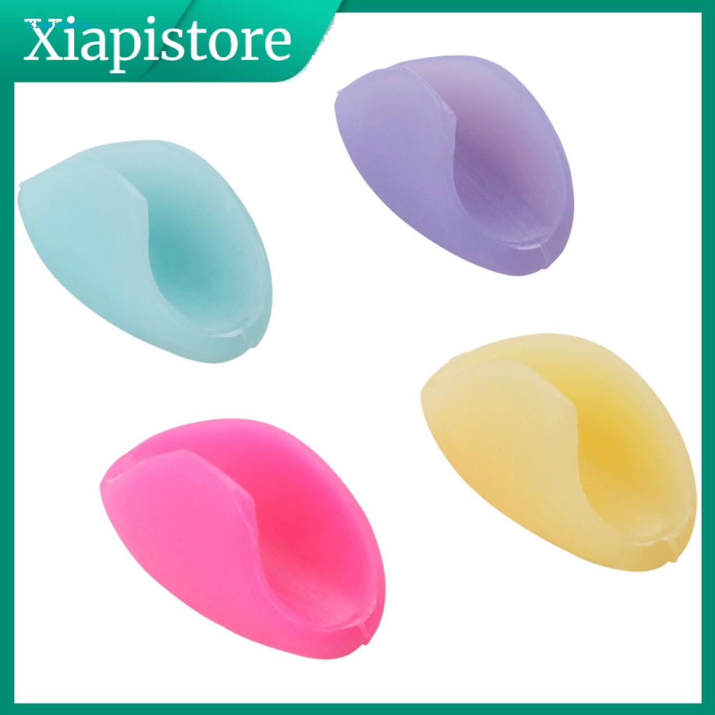 Set 2 Đệm Đỡ Ngón Tay Bằng Silicon Mềm Thoải Mái Chống Trượt Cho Trẻ Em