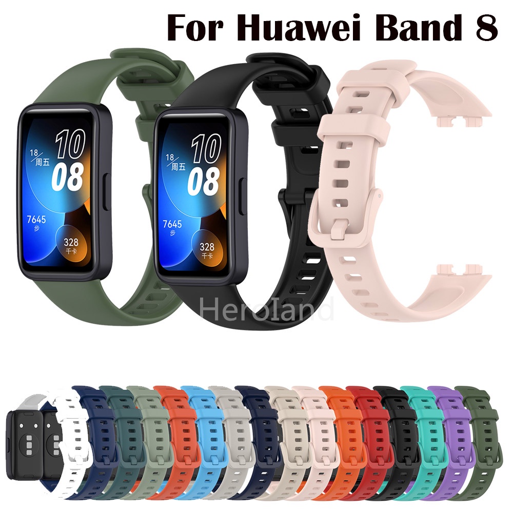 Ốp Silicone Mềm Kèm Dây Đeo Tay Thời Trang Cho Huawei Band 8 / Huawei Band8