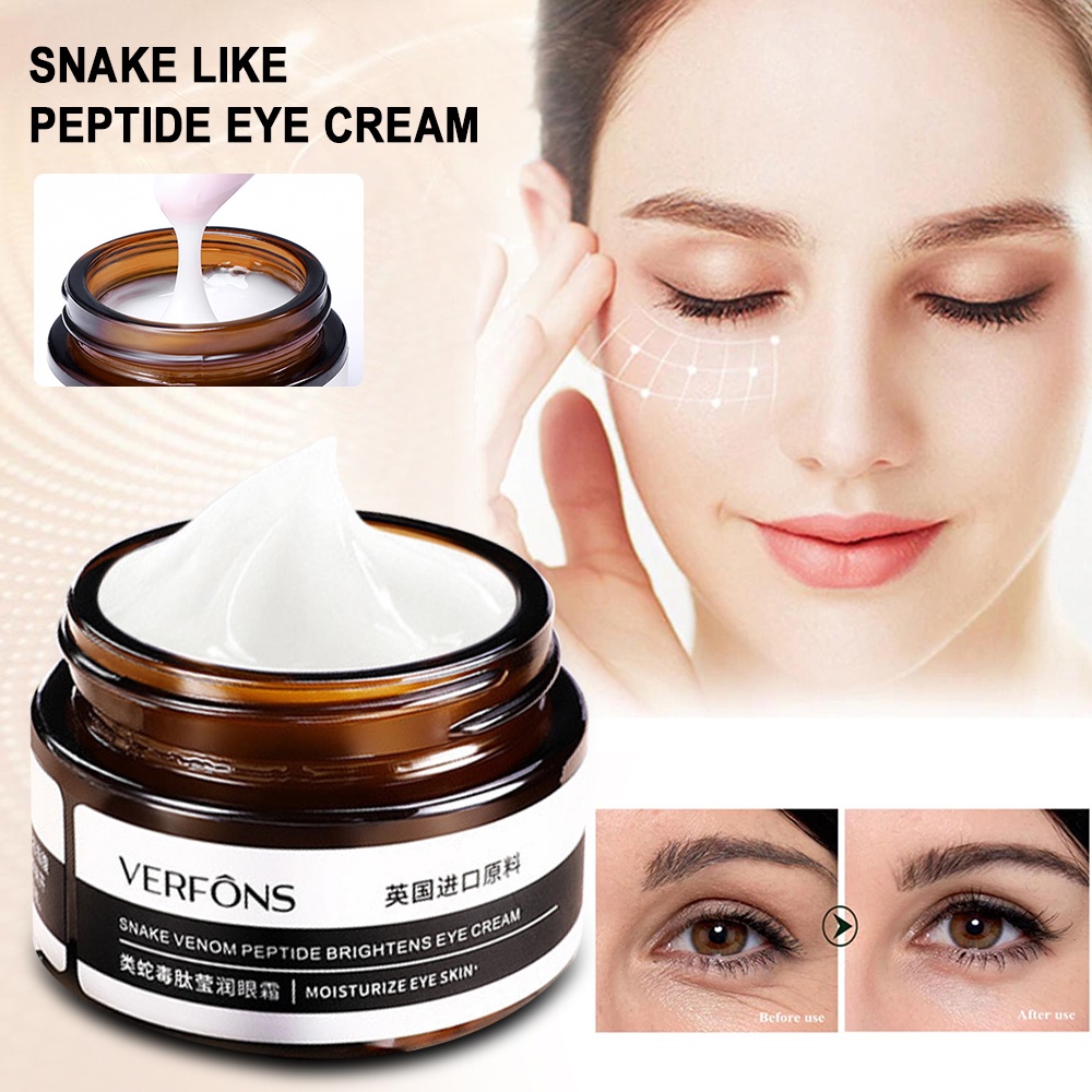 Verfons 30g Kem dưỡng mắt Snake Venom Peptide Dưỡng ẩm Làm mịn nếp nhăn và quầng thâm Chăm sóc mắt K