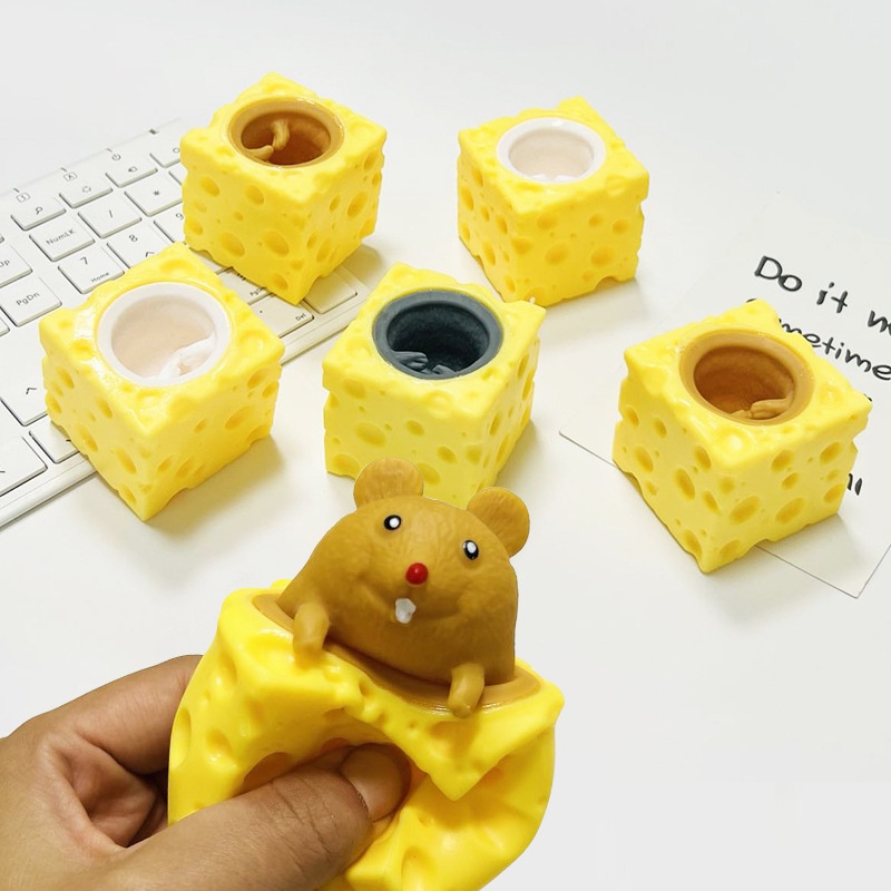 Đồ Chơi Bóp Giảm Căng Thẳng Hình Miếng Phô Mai