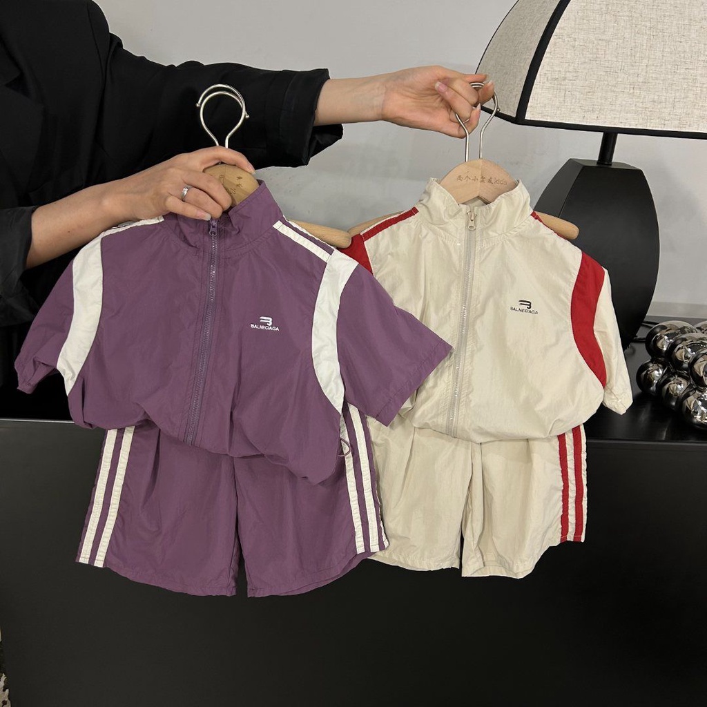 Bộ Đồ Thể Thao Hai Mảnh Phong Cách Hàn Quốc Thời Trang Mùa Hè Hàng Mới Dành Cho Trẻ Em