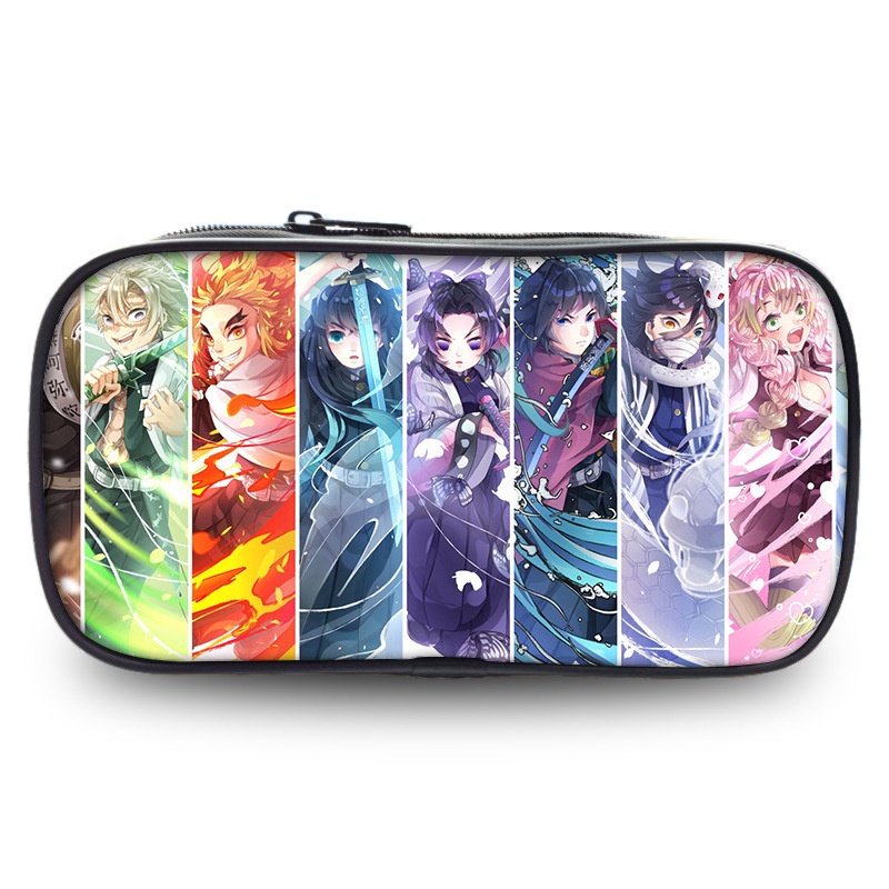 Túi Đựng Bút Có Khóa Kéo Họa Tiết Demon Slayer Sáng Tạo