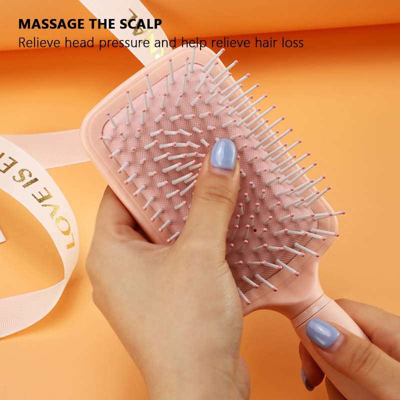 Lược Chải Tóc Massage Da Đầu Mini Tạo Kiểu Tóc Xoăn / Thẳng Cho Nữ CFH