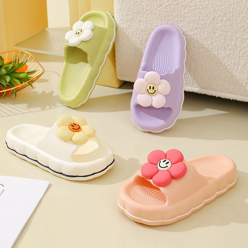 Dép Đi Trong Nhà Đế Dày Siêu Mềm Chống Trượt Họa Tiết Hoạt Hình Cho Nữ