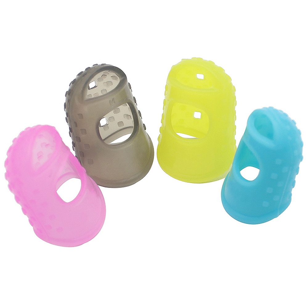 Set 4 Vỏ Bọc Ngón Tay Chơi Đàn Guitar / Ukulele / Mandolin / Banjo Bằng Silicone