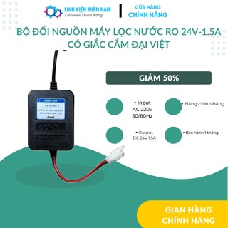 Bộ đổi nguồn máy lọc nước ro 24v-1.5a có giắc cắm đại việt