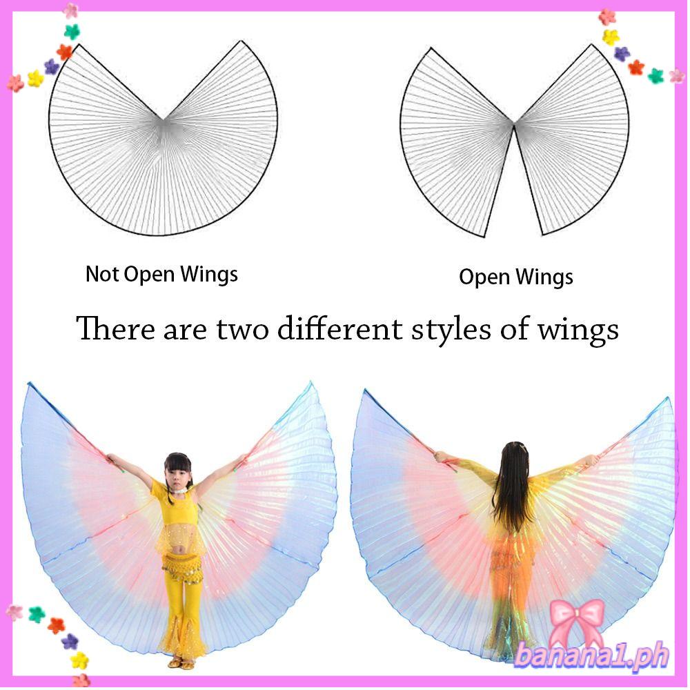 BANANA Belly Dance Wings Party Carnival Quần áo phương Đông Ai Cập Trang phục biểu diễn chống đỡ