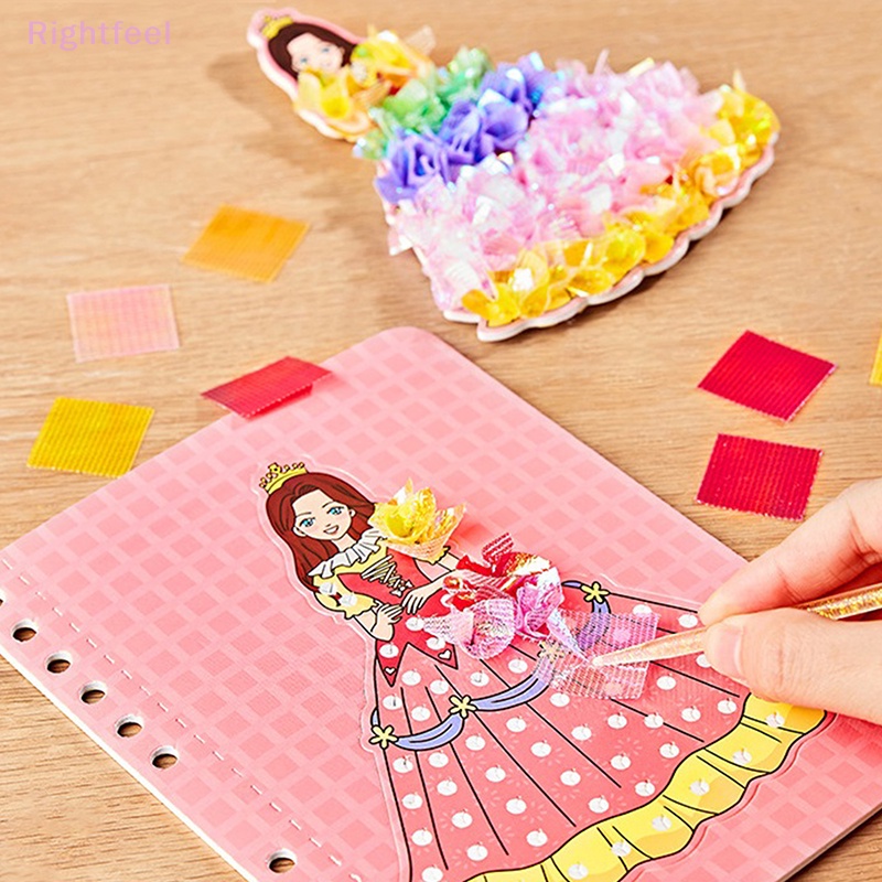 Miếng Dán Hình Công Chúa Poking Princess Làm Thủ Công Đồ Chơi Giáo Dục Cho Trẻ Em Mới