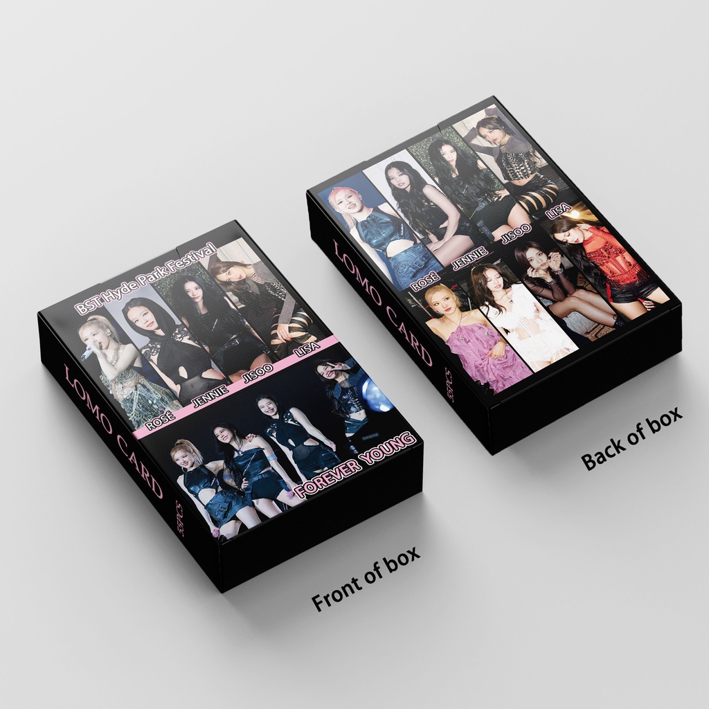 Set 55 Tấm Thẻ Ảnh Lomo Các Thành Viên Nhóm Nhạc BlackPink