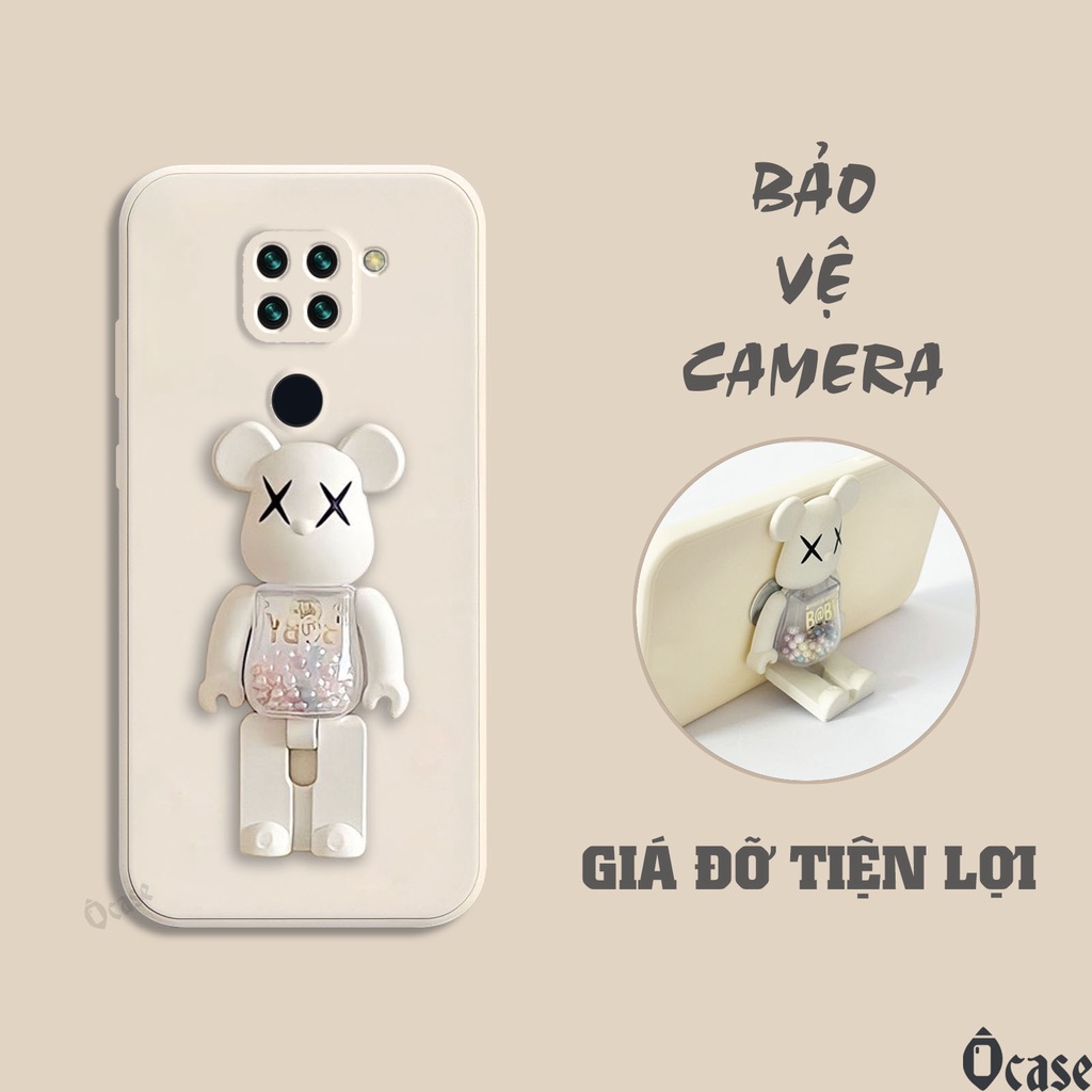 Ốp lưng Xiaomi Redmi Note 9 mô hình gấu kiêm giá đỡ tiện dụng