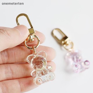 Rten móc khóa pha lê hình gấu dễ thương cho cặp đôi