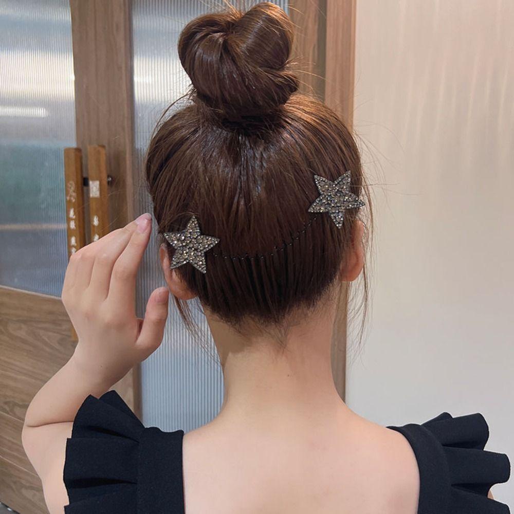 Mxbeauty Lược Cài Tóc Hình Chữ U Họa Tiết Nơ Bướm Xinh Xắn Cho Nữ