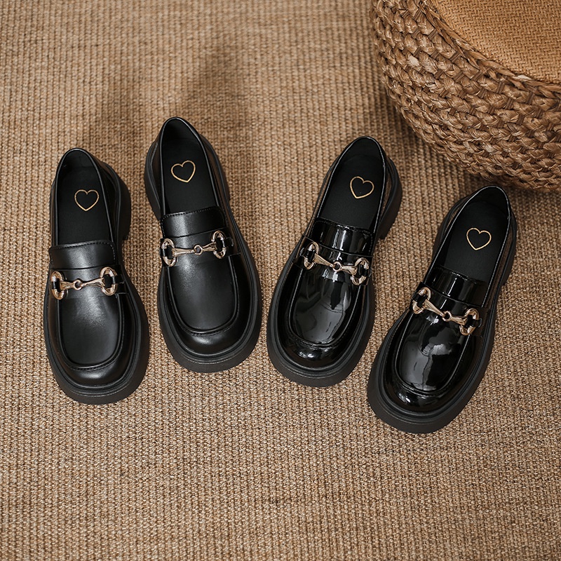 GG Giày búp bê giày nữ 2023 NEW Mùa hè Vintage England phong cách thiết lập Mary Jane đơn giày23073160