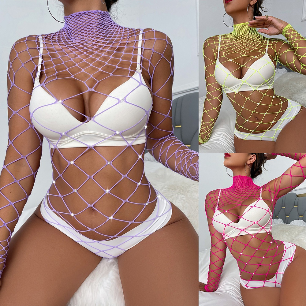 Womens bodysuit dancewear fashion lingerie nightclub nightwear sleepwear