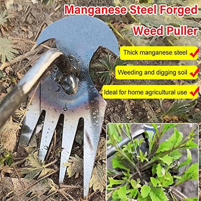 Nĩa Làm Vườn Bằng Thép Mangan Hình Chữ V Tiện Dụng