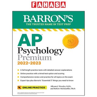 Barron's ap psychology premium 2022-2023: 6 practice tests 10th edition