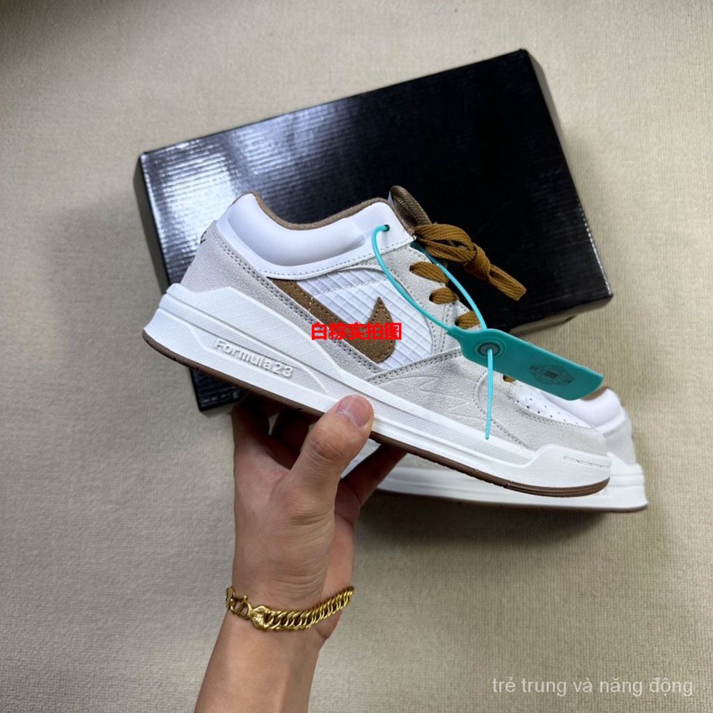 Giày Thể Thao AJ Stadium 90 Màu Trắng Xám Thiết Kế Mới Thoáng Khí Hợp Thời Trang