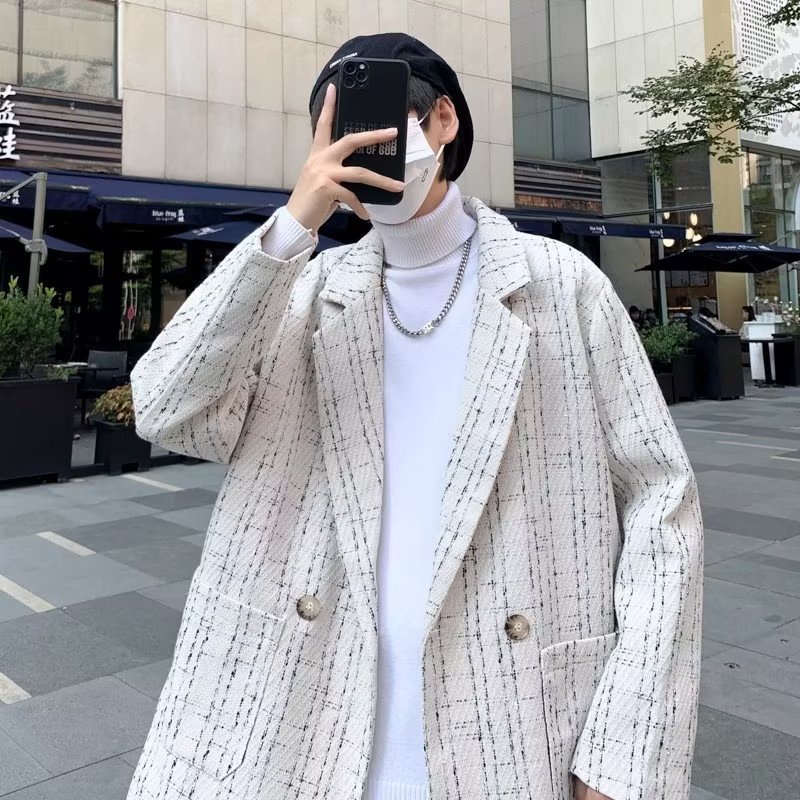 2023 New fashion áo khoác tròn sọc tay dài dáng rộng màu sắc đơn giản thoải mái hù hợp nam nữ chất nỉ bông cao cấp