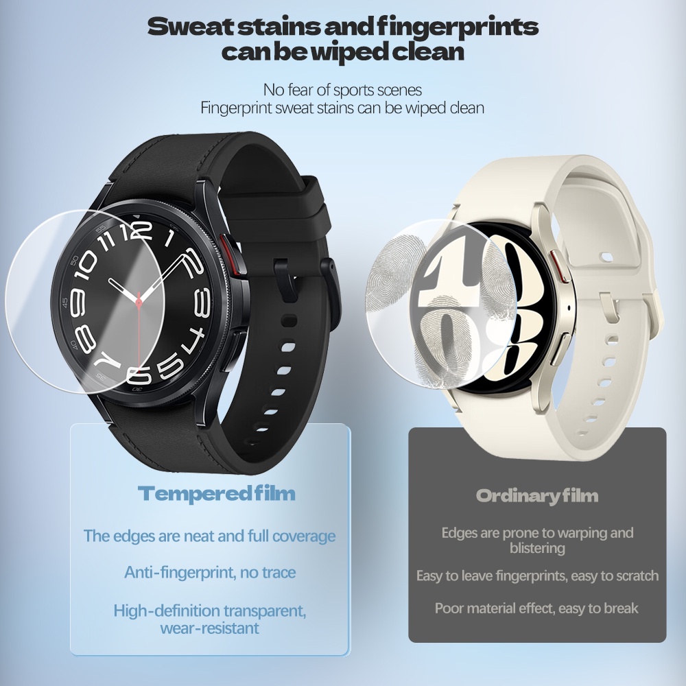 Kính Cường Lực 44mm 46mm 42 46mm Chuyên Dụng Cho Đồng Hồ Thông Minh samsung galaxy watch 6 5 pro 4 40mm 4 6 classic 47mm