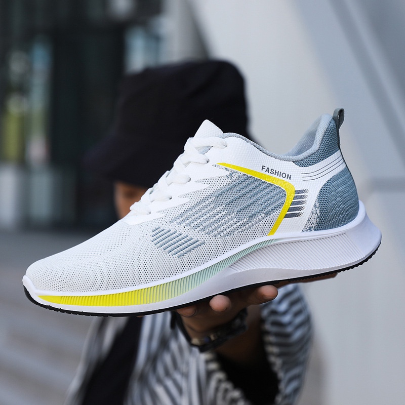 Giày Sneaker Phối Lưới Thoáng Khí Thời Trang 2023 Mới Cho Nam