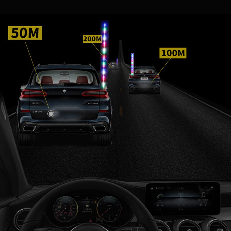 Ăng Ten Đèn LED RGB 24V 12V Cảnh Báo Nhiều Màu Sắc Gắn Trong Xe Hơi / Xe Tải / Tàu Thuyền