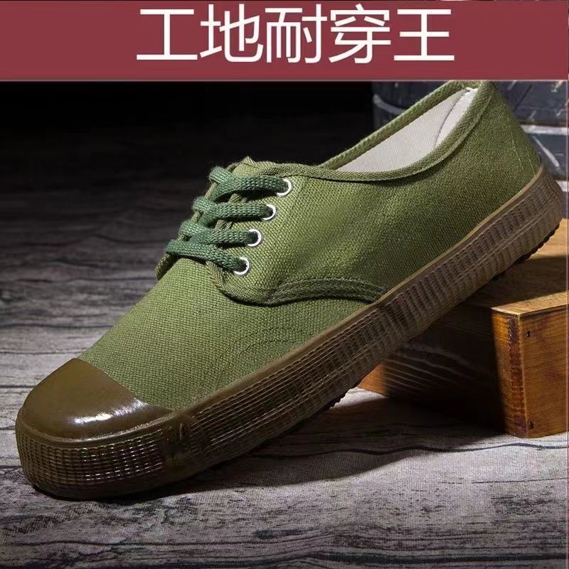 Giày Cao Su Vàng Xây Dựng Chống Trượt Chống Mài Mòn Mùa Hè Cho Nam Và Nữ