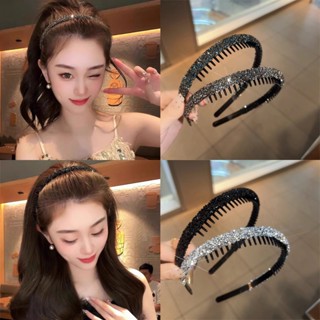 Băng đô cài tóc CHLINS có răng đính đá rhinestone chống trượt thời trang cho nữ