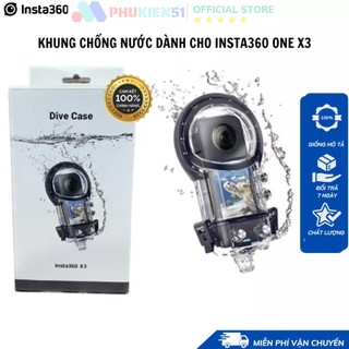 Insta360 One X3 Dive Case Chính Hãng - Phụ kiện chống nước bơi lặn cho Insta360 One X3