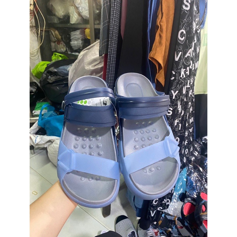 DÉP NHỰA QUAI NGANG NAM QUAI HAI MÀUE. MỀM size 40-44