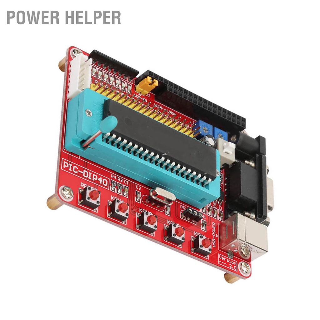 Power Helper Bảng học vi mạch PIC16F877A phát triển điều khiển với giao diện RS232