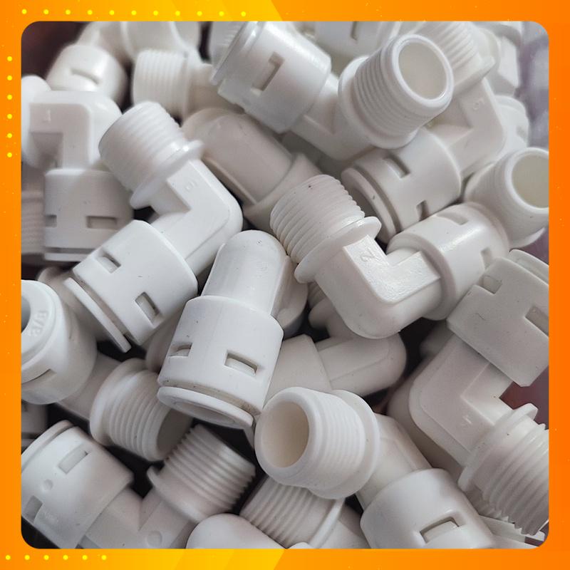 Cút bơm nối nhanh ren 17 ống dây 10, cút máy lọc nước, máy phun sương hàng Xịn