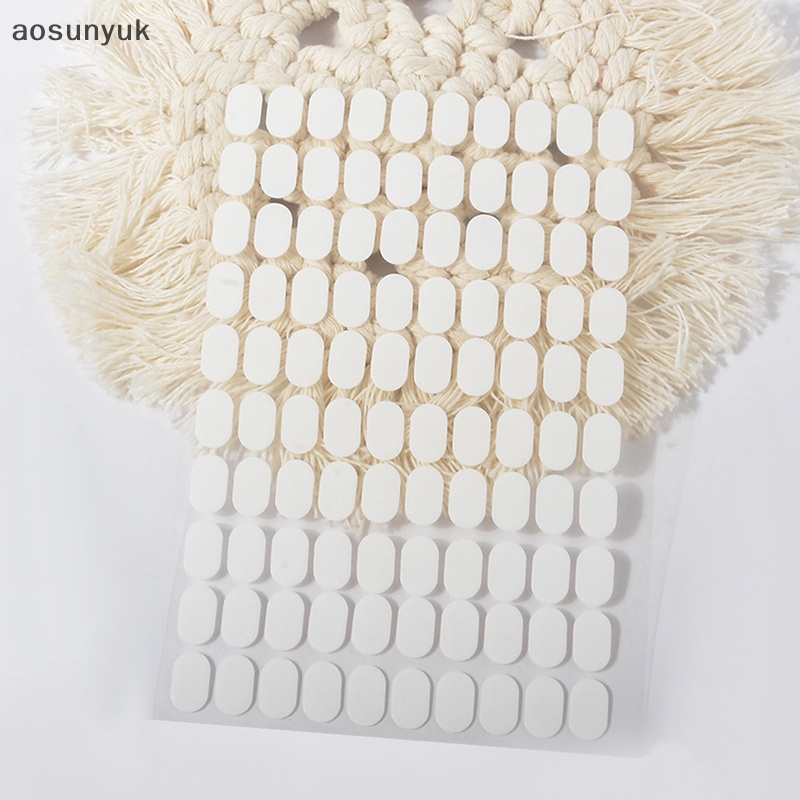 Aosunyuk 100 cái hỗ trợ làm móng tay băng dính hai mặt trong suốt acrylic nail art work display board paste adhesive strip cut-free en