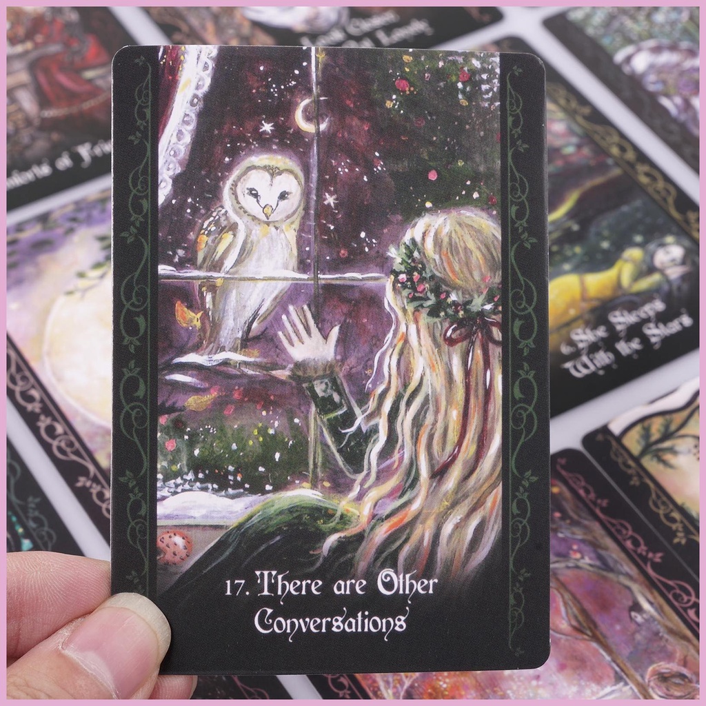 Bói toán tarot cards solitary witch oracle board game công cụ bói toán 45 cái phiên bản tiếng anh mysterious shinvn shinvn