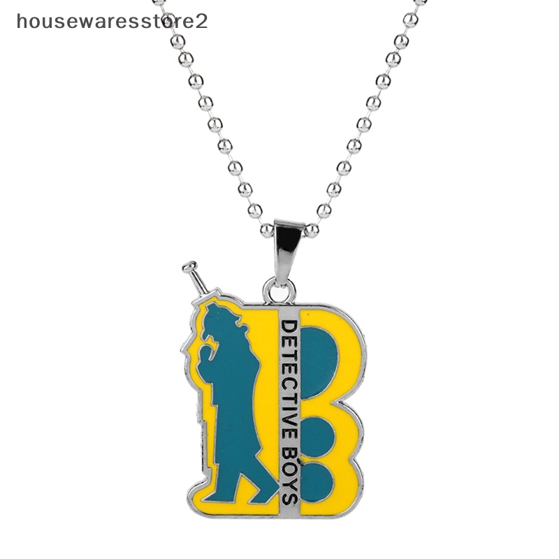 Detective conan keychain hình mặt dây chuyền keychain treo xe phụ kiện chủ boutique