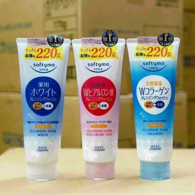 [Hàng Nhật nội địa] Sữa Rửa Mặt Kose Softymo 220g