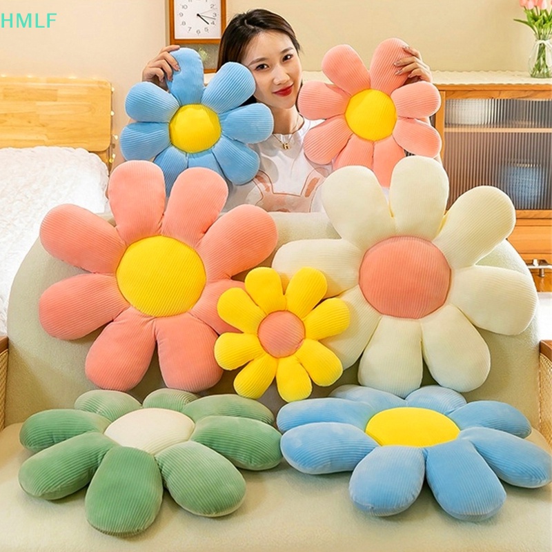 Hm daisy flower gối nhồi bông ghế sofa đệm sàn phim hoạt hình mặt trời hoa mông đệm thư giãn trang trí nội thất lf